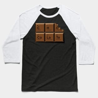 Chocolate Periodic Table Baseball T-Shirt